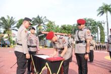Jajaran Kasat dan Kapolsek Polres Karimun Berganti, Kapolres: Segera Beradaptasi dan Tingkatkan Pelayanan