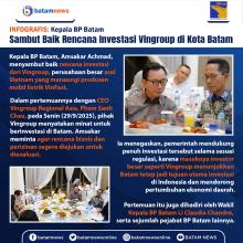 INFOGRAFIS: Kepala BP Batam Sambut Baik Rencana Investasi Vingroup di Kota Batam