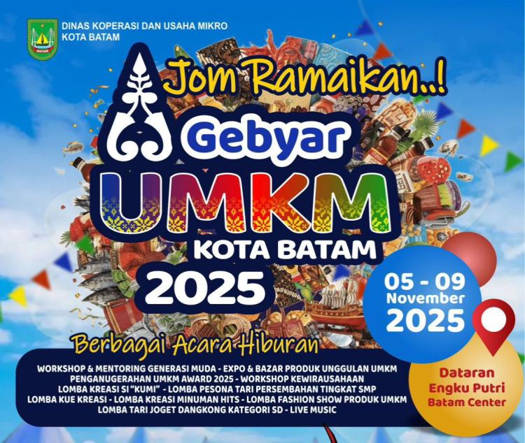 Gebyar UMKM Batam 2025 Siap Digelar, Hadirkan 200 Pelaku Usaha dan 500 Pelajar