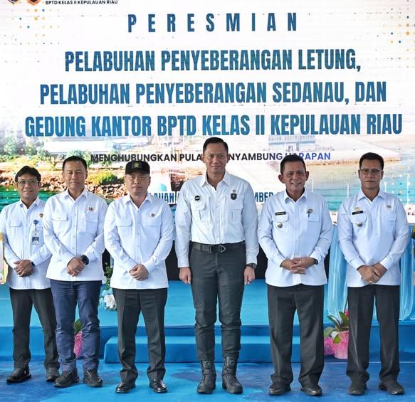 Resmikan 3 Infrastruktur di Kepri, Menko AHY: Bukti Negara Hadir di Pulau Terluar