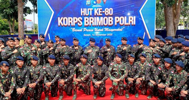 HUT ke-80 Brimob Kepri: Perayaan Sederhana, Alutsista Dipamerkan