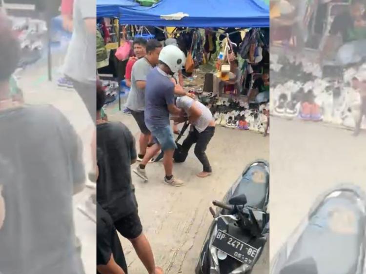 Copet Beraksi di Pasar Jodoh, Handphone Turis Singapura Raib, Pelaku Melenggang dengan Motor