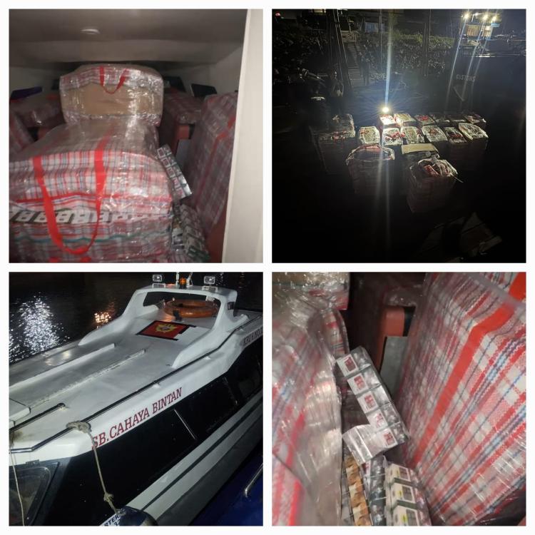 Bea Cukai Batam Gagalkan Penyelundupan 757.650 Batang Rokok Ilegal dalam Dua Pekan, Negara Rugi Capai Setengah Miliar