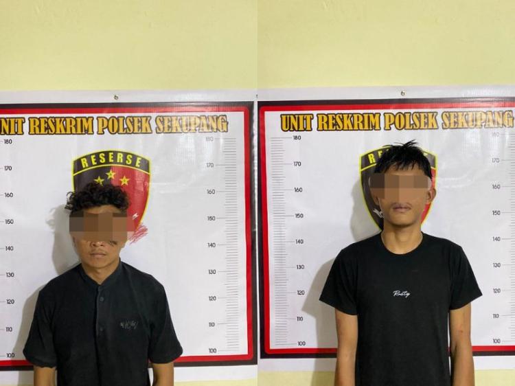 Polsek Sekupang Tangkap Dua Pemuda Pelaku Curat di Bengkel Las Tanjung Riau