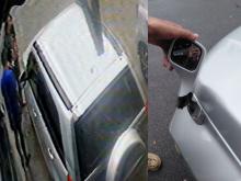 Spion Mobil Suzuki Grand Vitara Patah di Morning Bakery Tiban, Pelaku Kabur Usai Terekam CCTV