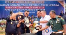 Bea Cukai Batam Musnahkan Ribuan Barang Ilegal Sepanjang 2025, Nilai Kerugian Negara Capai Miliaran Rupiah