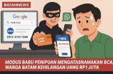 Modus Baru Penipuan BCA, Warga Batam Rp1 Juta Raib