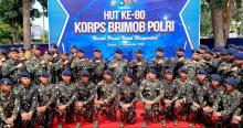 HUT ke-80 Brimob Kepri: Perayaan Sederhana, Alutsista Dipamerkan