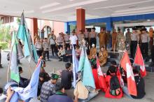 Aliansi Cipayung Plus Aksi Demo Sampaikan Aspirasi di HUT ke-77 Bintan