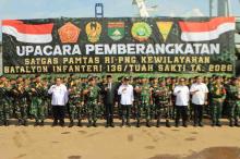 Satgas Pamtas RI–PNG Resmi Diberangkatkan dari Batam, Kasdam: Kalian Garda Terdepan NKRI