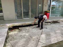 Teras Ruko Pollux Habibie Amblas, ASTAKI Kepri Sebut Pemadatan Tanah Tidak Sempurna