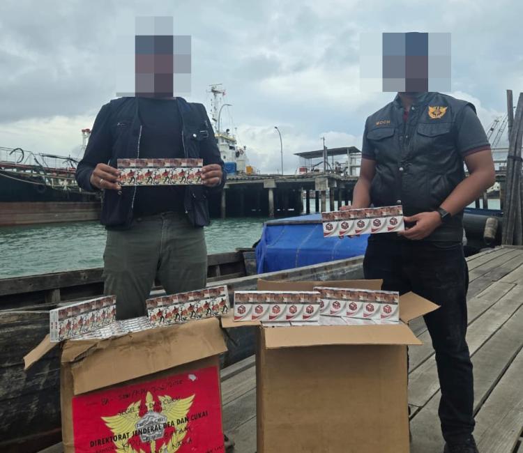 Bea Cukai Batam Gagalkan Penyelundupan 371.200 Batang Rokok Ilegal Merek PSG dan UFO MIND