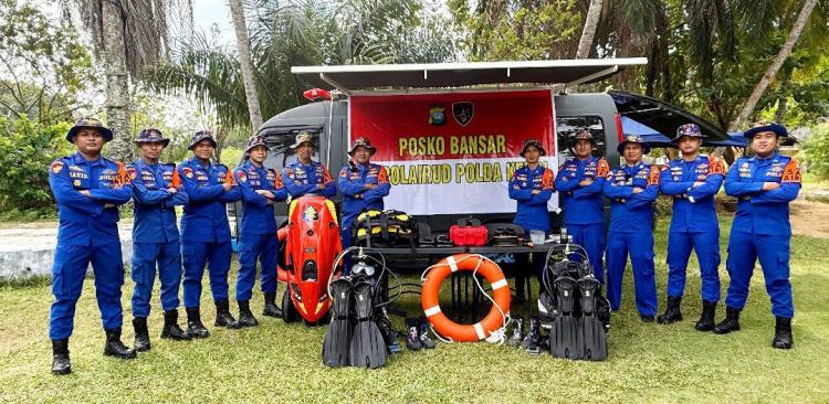 Amankan Nataru, Ditpolairud Polda Kepri Siagakan Tim SAR di Pantai Tanjung Pinggir