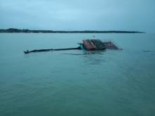 Gelombang Tinggi Hantam KM. Sinar Budi hingga Terbalik dan Tenggelam di Perairan Dabo Singkep
