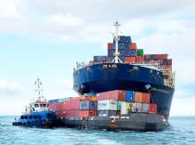 Insiden Tubrukan Kapal di Selat Singapura, Kapal Kontainer CMA CGM NIAGARA Tabrak Tongkang