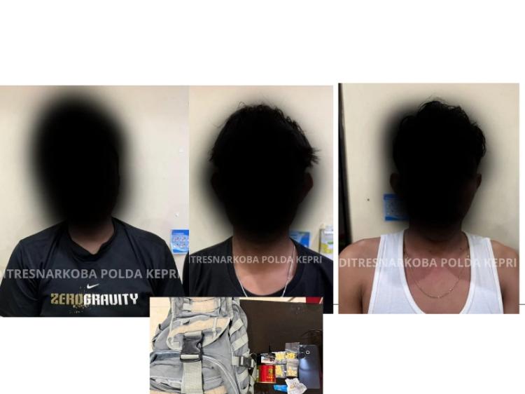 Tiga Pengedar Narkoba Diciduk di Batam, Polisi Sita Puluhan Gram Sabu dan 36 Butir Ekstasi