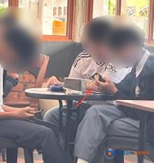 Diduga Bolos di Jam Sekolah, Pelajar SMA Kepergok Nongkrong dan Merokok di Kafe Kawasan Batam Center
