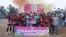 Wabup Lingga Tutup Turnamen Sepak Bola Kote Cup VIII, GPL FC Juara