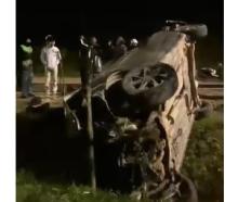 Rem Blong di Hutan Mata Kucing, Mobil Diduga SUV Tabrak Pepohonan, Pengemudi Selamat
