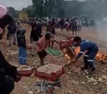 Ribuan Anak Ayam Hangus Terbakar di Jalan Sei Beduk Batam