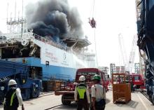 Kapal Tanker Elsa Regent Terbakar di Galangan PT ASL Batam, Tidak Ada Korban Jiwa