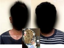 Polisi Tangkap 2 Pengedar Ganja 300 Gram di Lapangan Bola Batam