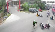 Kecelakaan Beruntun Tiga Motor di Perempatan Bukit Kemuning Batam, 3 Orang Luka-luka