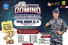 Adu Strategi di Meja Domino, Lanudal Tanjungpinang Pererat Sinergi Lewat Danlanudal Cup 2026