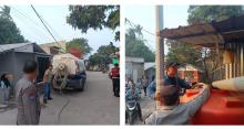 Krisis Air Batam Meluas, Polsek Lubuk Baja Kawal Distribusi Tangki Air ke Warga Tanjung Uma