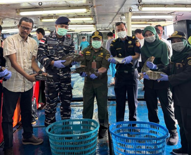 Tembus Pasar Internasional, 8,3 Ton Ikan Hidup Asal Natuna Senilai Rp861 Juta Diekspor ke Hong Kong