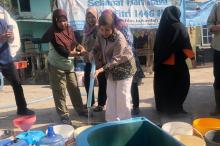 BPBD dan PMI Bintan Salurkan Air Bersih ke 400 KK Terdampak Kekeringan