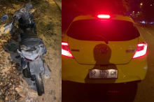 Honda Brio Diduga Tabrak Pengendara Motor di Depan PT Tunas Batam lalu Kabur, Korban Alami Cedera Serius