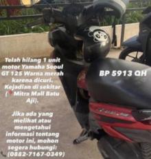 Parkir Semalaman Tanpa Kunci Stang, Motor Tamu Hotel di Mitra Mall Digondol Maling