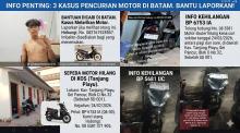 Tiga Motor Raib dalam Sehari, Aksi Curanmor Resahkan Warga Batam