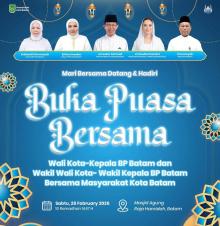 Pemko dan BP Batam Gelar Buka Puasa Akbar di Masjid Agung Raja Hamidah, 1.200 Anak Yatim Terima Santunan
