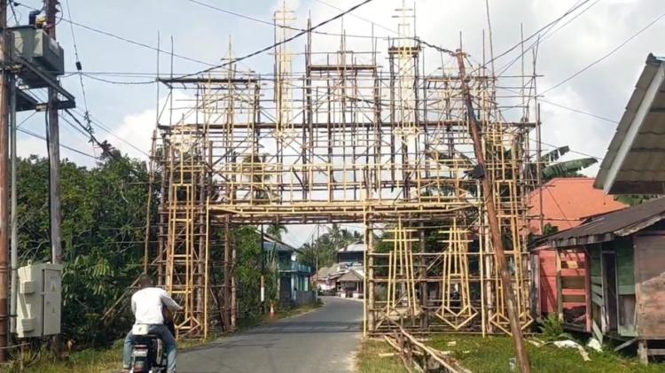 Hidupkan Tradisi Lampu Colok, Kecamatan Singkep Adakan Lomba Pintu Gerbang 7 Likur