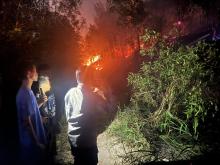 Kebakaran Hutan Sekupang Batam Malam Takbiran, 4 Unit Damkar Dikerahkan