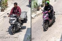 Aksi Nekat Maling Motor di Kawasan Perumahan Batam Terekam CCTV, Kurir J&T Jadi Korban