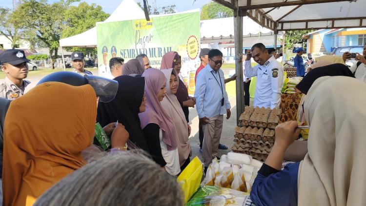 Lawan Inflasi, Pemkab Lingga dan BI Kepri Hadirkan Pasar Sembako Murah