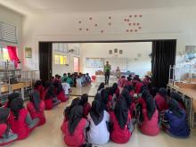 Cetak Pelajar Sadar Hukum, Satlantas Polres Lingga Sasar SMAN 2 Singkep Pesisir Lewat Police Go To School