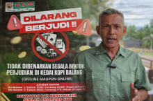 Tegas! Owner Larang Pengunjung Main Judi Online di Kedai Kopi Balang Daik Lingga