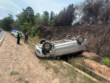 Pecah Ban Sebabkan Avanza Terbalik di Tunas Prima Nongsa, Polisi: Tidak Ada Korban Jiwa, Cek Ban Sebelum Bepergian!
