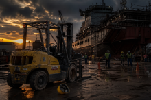 Kecelakaan Kerja di Galangan Kapal Batam, Pekerja Subkon Dilindas Forklift