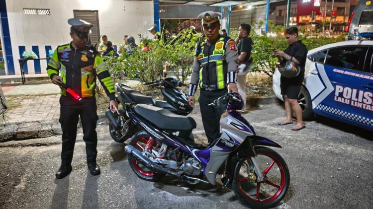 Polisi Tindak 35 Motor Berknalpot Brong di Batam, Ini Tujuannya