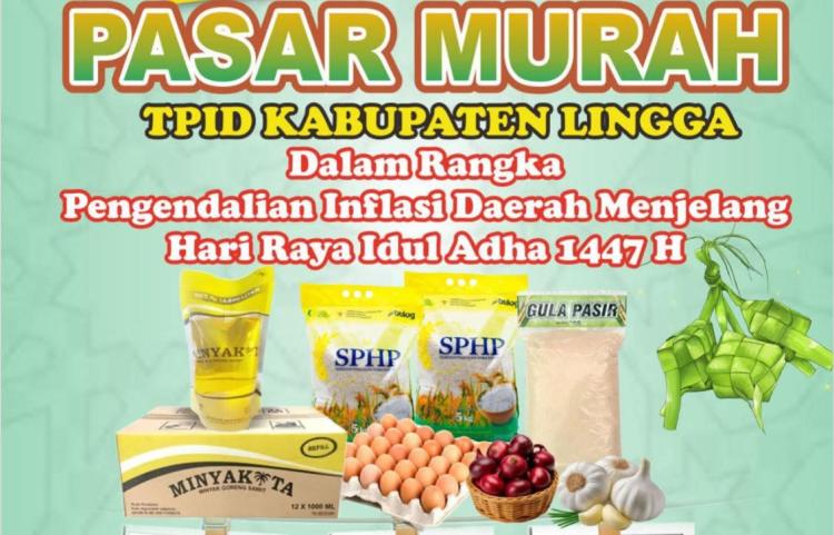 TPID Lingga Gelar Pasar Murah di Senayang, Solusi Belanja Hemat Jelang Idul Adha
