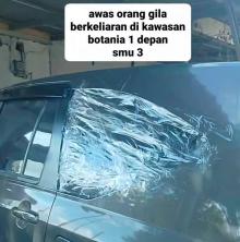 Kaca Mobil Pecah Dilempar Batu di Botania 1 Batam, Pelaku Diduga WNA Malaysia