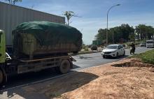 Baru Diperbaiki, Jalan Atas Underpass Pelita Batam Ambles Lagi, Cekungan Dalam di Turunan Seraya Membahayakan