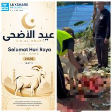 PT CSC Luxshare Project Salurkan Hewan Kurban di Masjid Al Munawaroh Batam