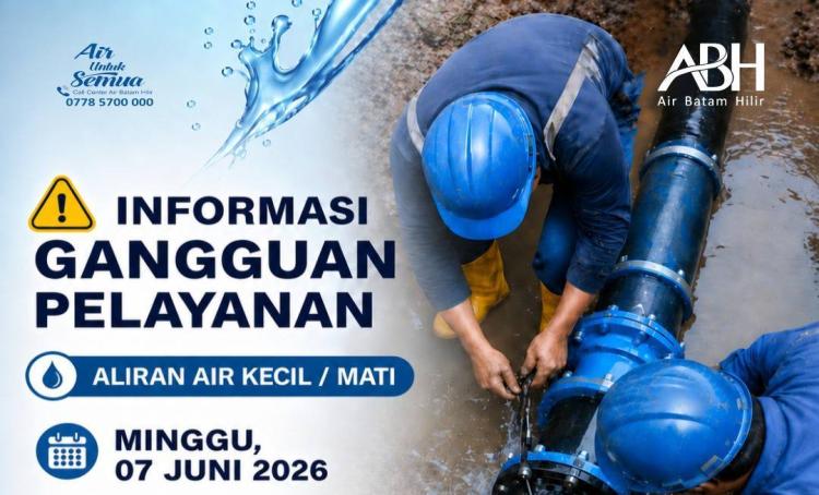 Warga Batam Center Keluhkan Air Mati, ABH: Perbaikan Bocor Pipa di Simpang Kepri Mall