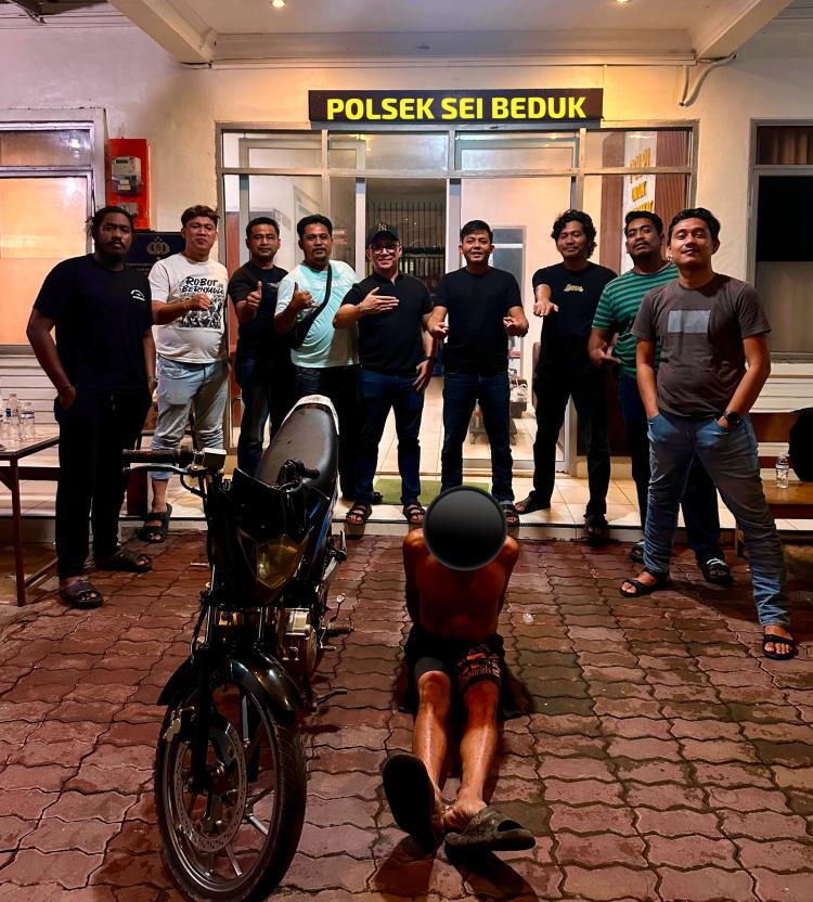Jambret di Mangsang Buat Korban Rugi Rp8,7 Juta, Pelaku Diringkus Tim Gabungan Polsek Sungai Beduk
